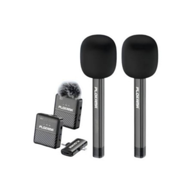 Plokama WM-60 Remote Lavalier Microphone &amp; Handheld Stick