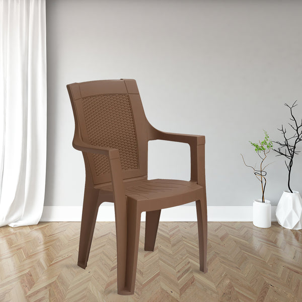 Nilkamal Startrek Plastic Chair - Marbrel Beige