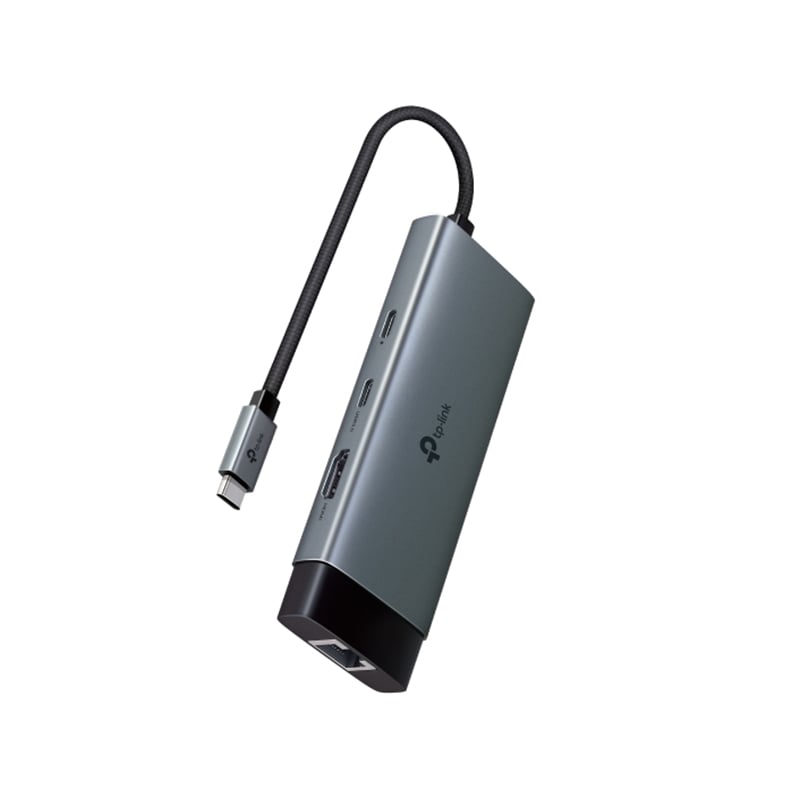TP-Link UH6120C USB Type-C to 4K@60Hz HDMI, 1 Gbps Ethernet Port, 100W PD, 1× USB-C Data Ports, 2× USB-A Data Ports 6-Port Hub Adapter