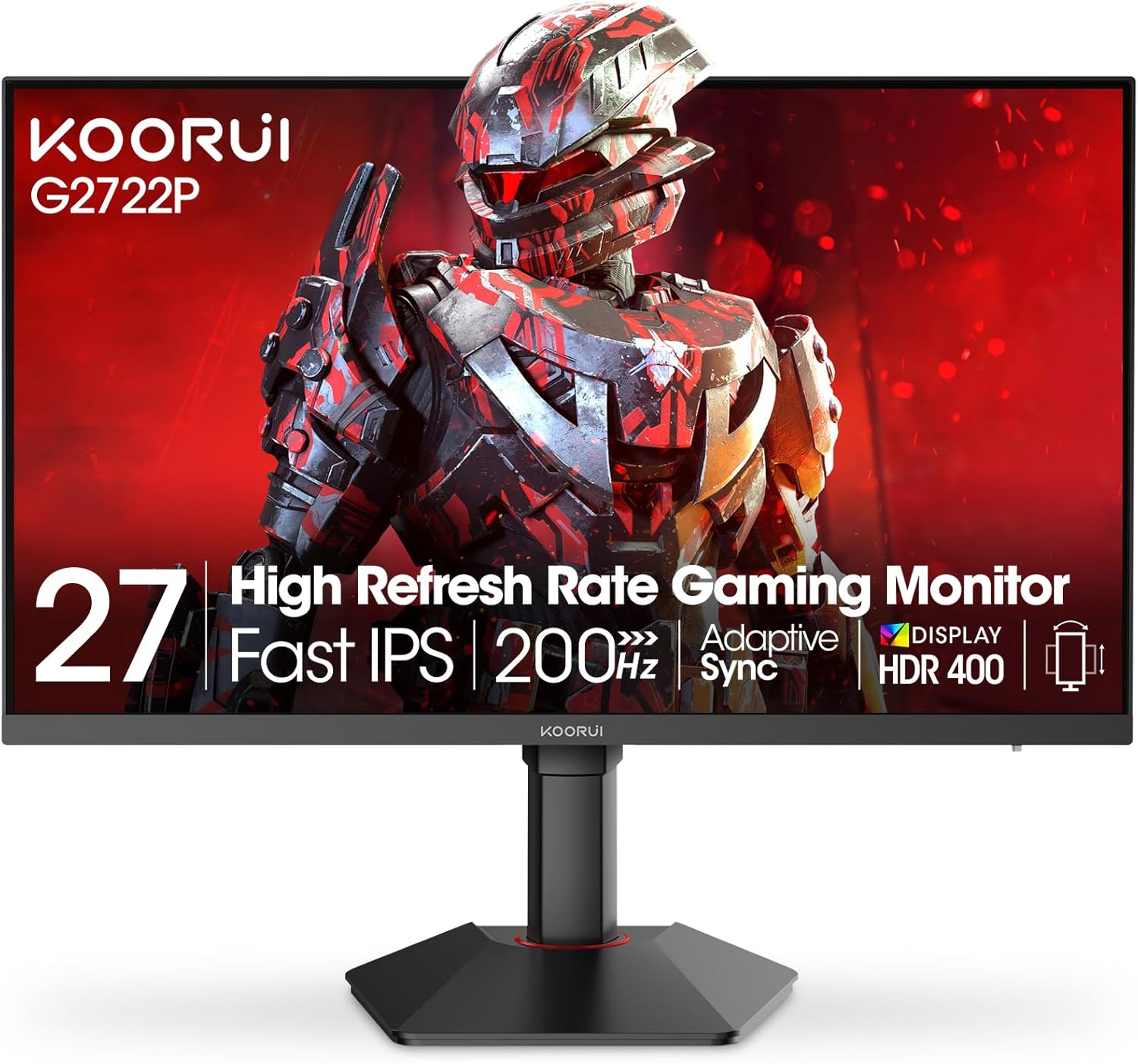 Koorui G2722P 27" Fast IPS 1440p 200Hz HDR 400 Monitor